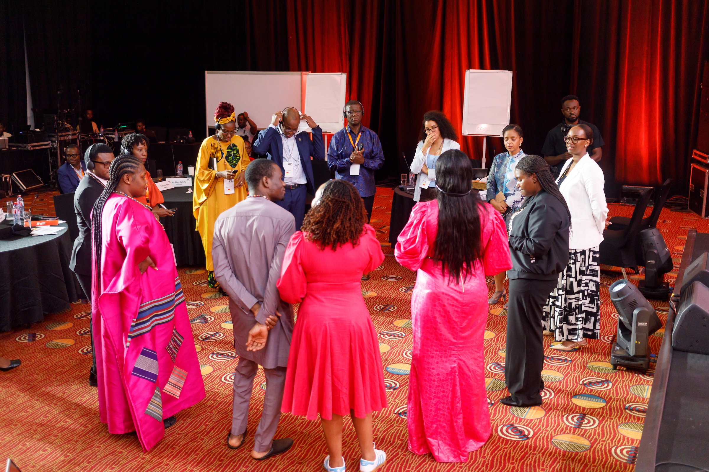 Participants take part in a group discussion during a Leadership Lab Yetu convening